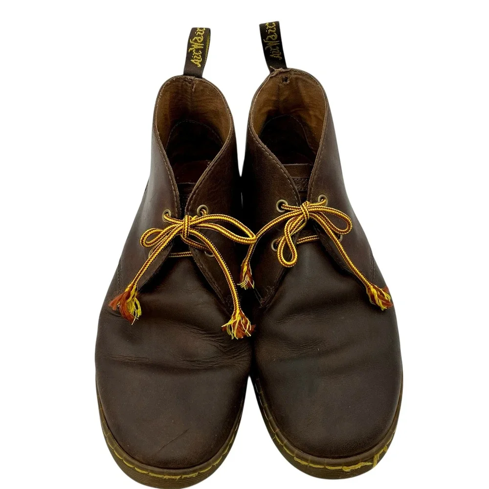 Dr. Martens Cabrillo Leather Chukka Ankle Boots Brown‎ Mens US 12 UK 11 READ